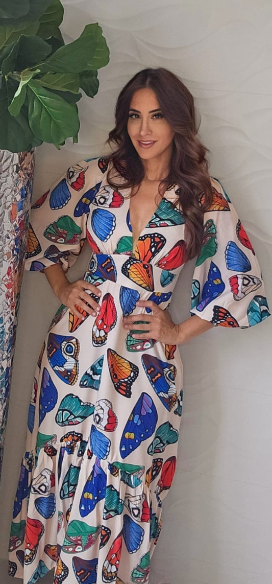 Butterfly Bliss Maxi Dress