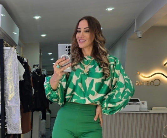 “Green Essence Blouse