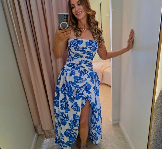 Azure Bloom Gown