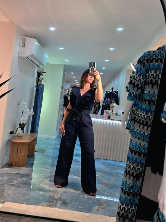 Denim volantes