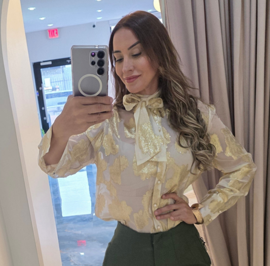 Golden Whisper Blouse