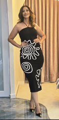 Midnight Muse Halter Dress