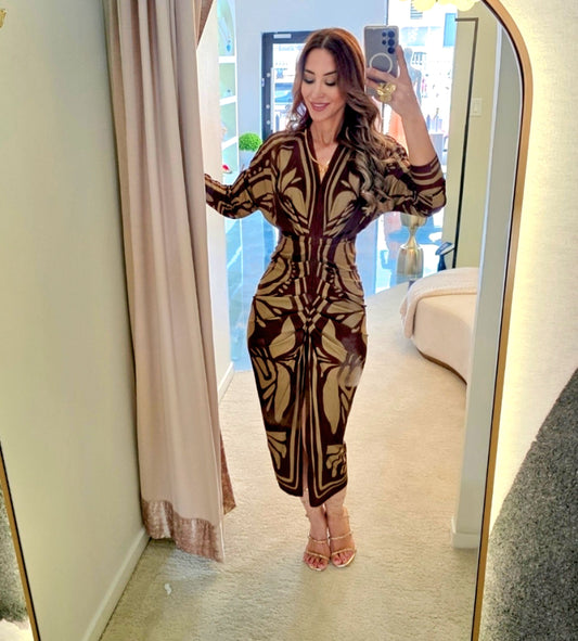 Selva Dorada Midi Dress