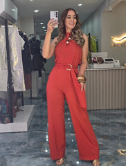 Coral Sunset Jumpsuit