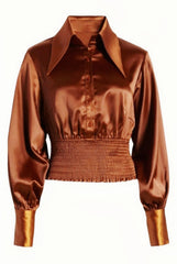 Blusa Bronze Elegance