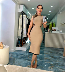 Sculpt Beige Dress