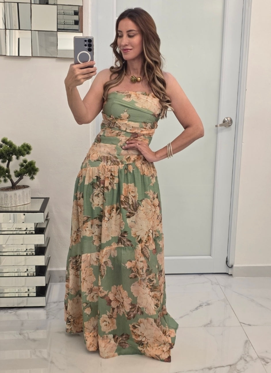Vestido Jardín de Oliva