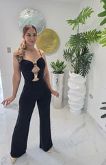 Midnight Gold Cutout Jumpsuit