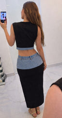 “Urban Denim Elegance”