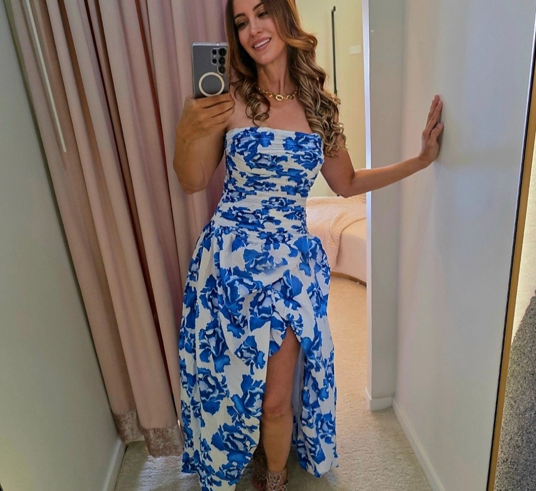 Azure Bloom Gown