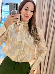 Golden Whisper Blouse