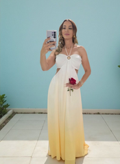Aurora Sunset Maxi Dress