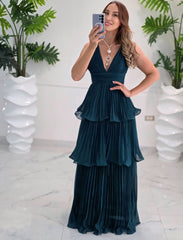 Emerald Cascade Gown