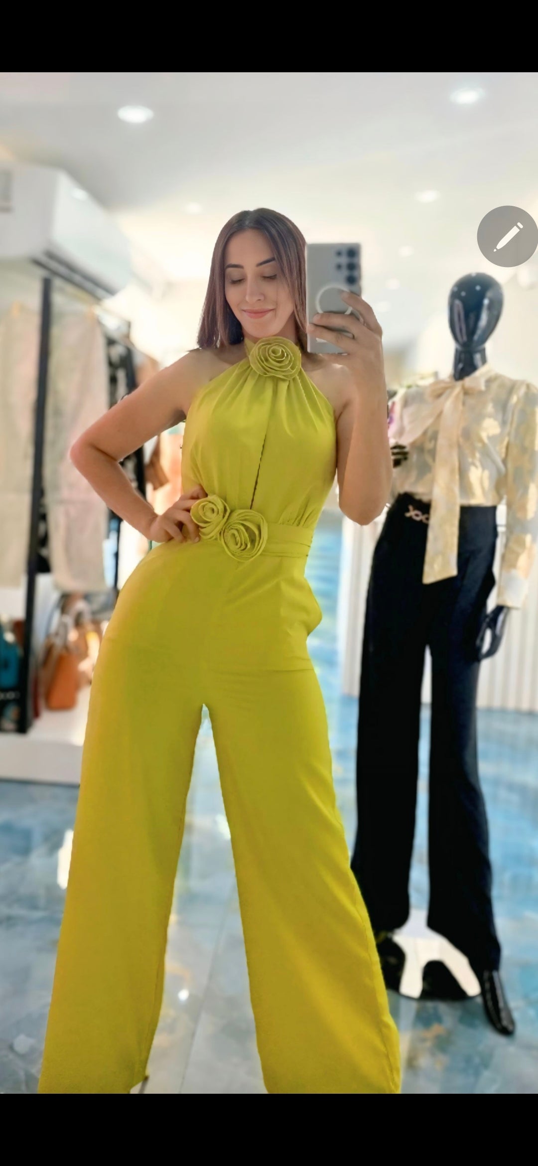 Emerald Glow Jumpsuit