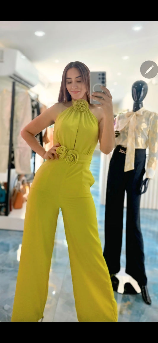 Emerald Glow Jumpsuit