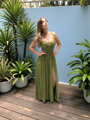 Olive Breeze Gown