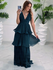 Emerald Cascade Gown