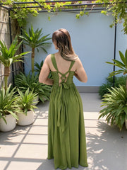 Olive Breeze Gown