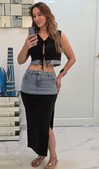 “Urban Denim Elegance”