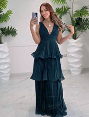 Emerald Cascade Gown