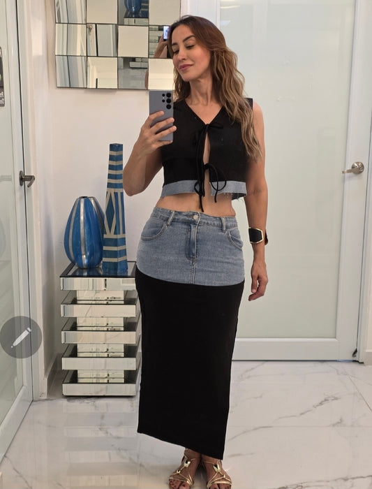 “Urban Denim Elegance”