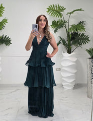 Emerald Cascade Gown