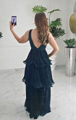 Emerald Cascade Gown