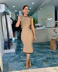 Sculpt Beige Dress