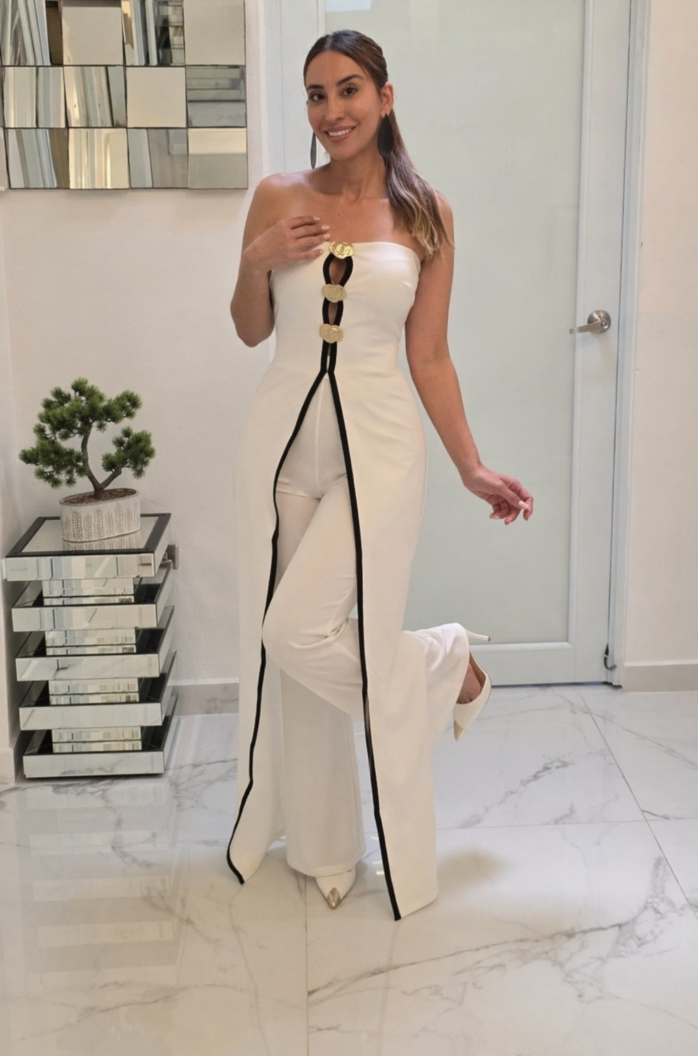 Costas Ivory Muse Jumpsuit