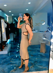 Sculpt Beige Dress