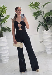 Midnight Gold Cutout Jumpsuit
