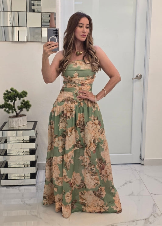 Vestido Jardín de Oliva