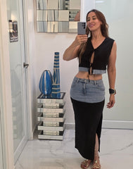 “Urban Denim Elegance”