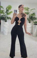 Midnight Gold Cutout Jumpsuit