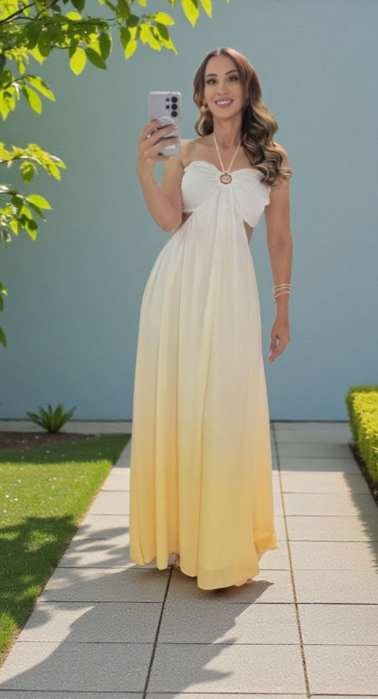 Aurora Sunset Maxi Dress