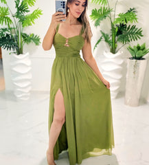 Olive Breeze Gown